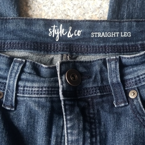 Sale 🛍 STYLE & CO Straight Leg Jeans Size 8S - Picture 5 of 5